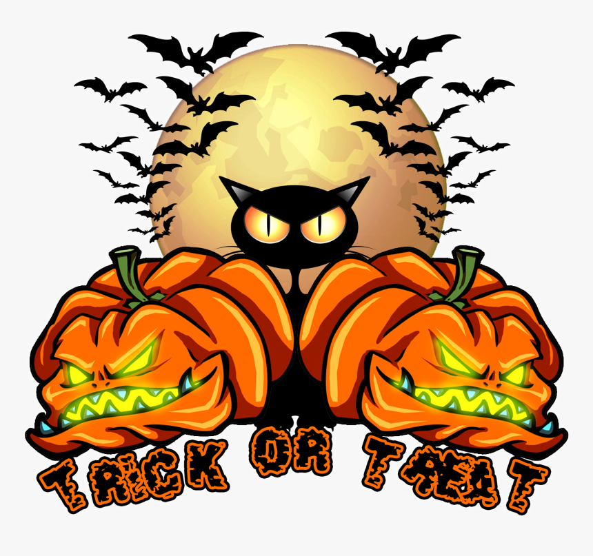 Visit Above Artistic To See This Trick Or Treat Design - Halloween Clip Art, HD Png Download