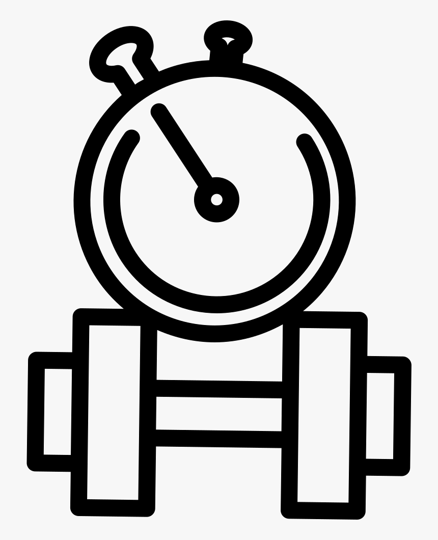 Timer On A Dumbbells Tool For A Gymnast - Slim Body Png, Transparent Png