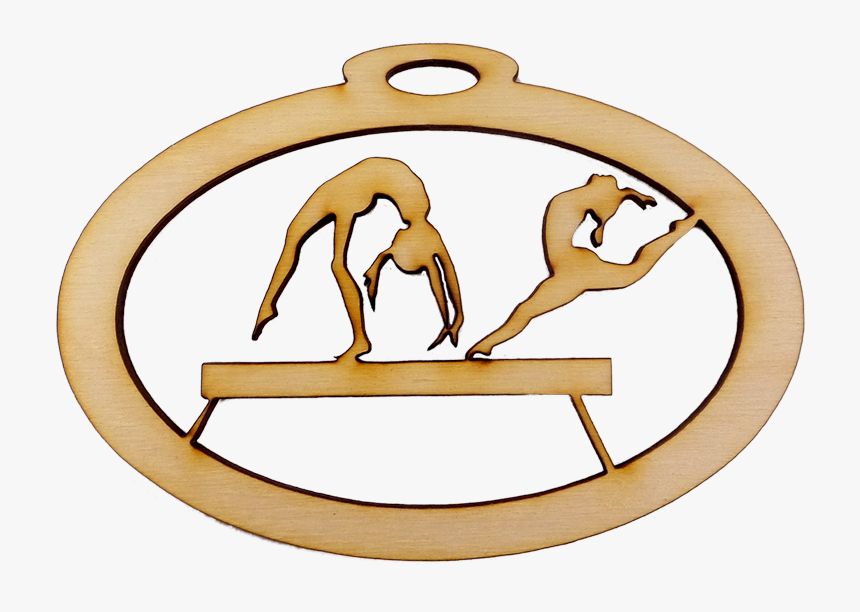 Balance Beam Gymnast Ornament - Hurdling, HD Png Download