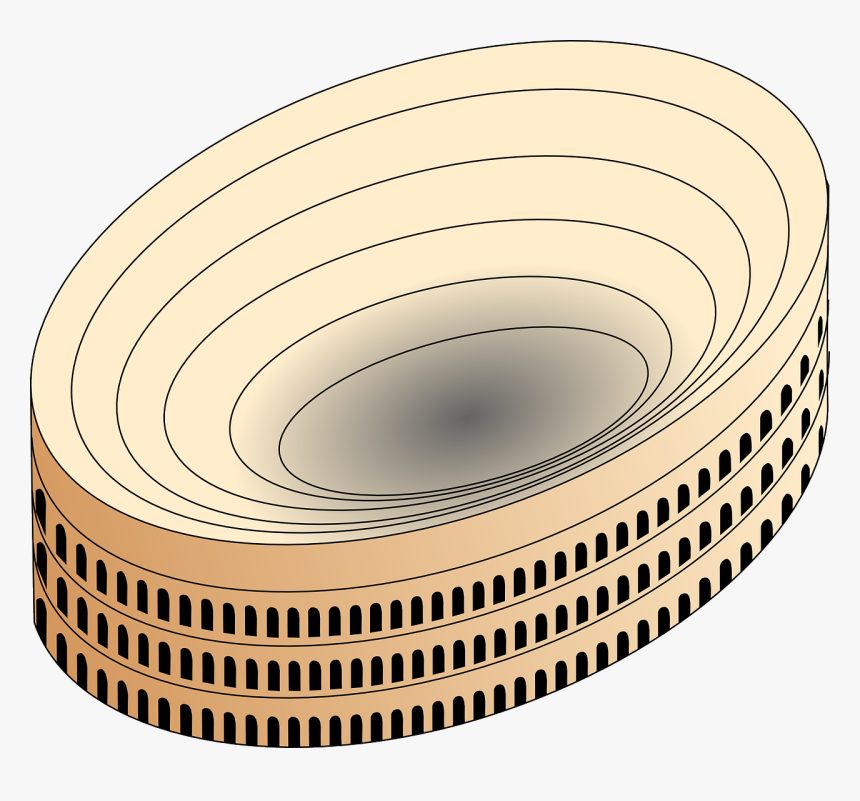 Colosseum Top View Drawing, HD Png Download