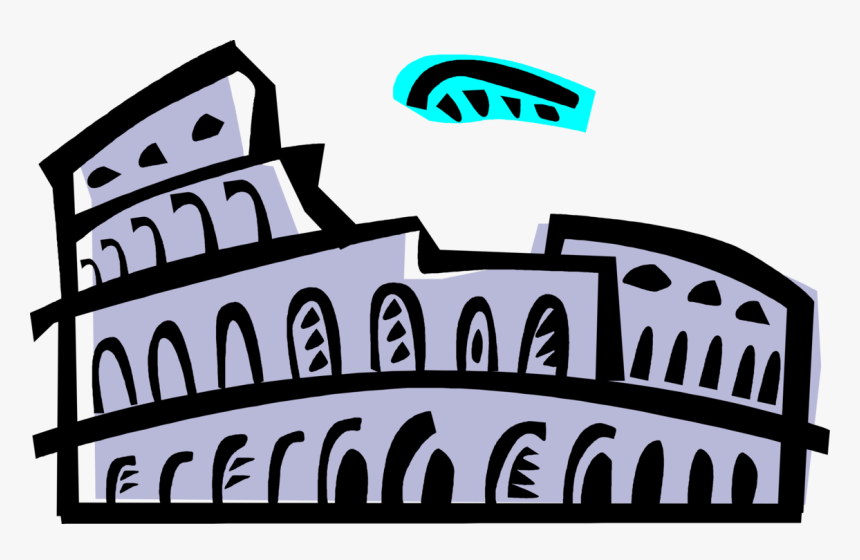 Rome Clipart Amphitheatre - Colosseum, HD Png Download