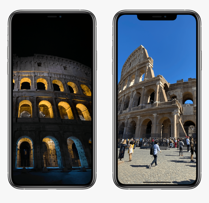 Zoomed In Comparison Of An Ultra Wide Shot Taken At - Iphone, HD Png Download