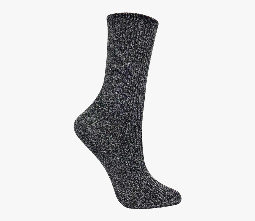 Shimmer Socks Black - Sock, HD Png Download