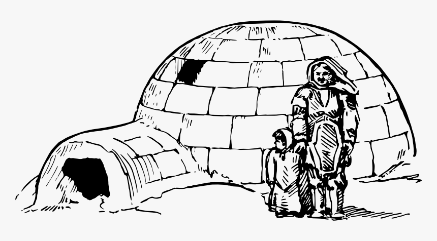 Igloo - Igloo Black And White, HD Png Download