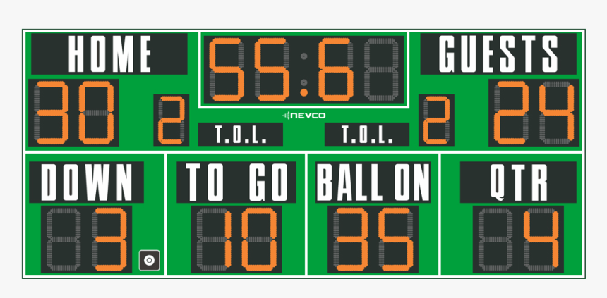 Football Scoreboard, HD Png Download