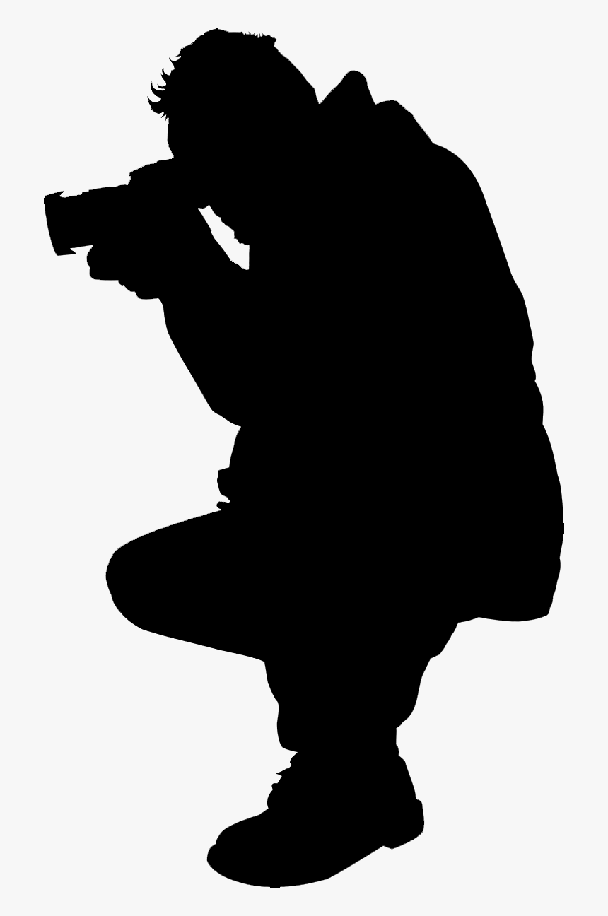 People Silhouette - People Taking Picture Png, Transparent Png
