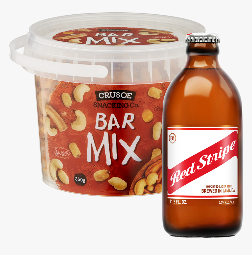 Red Stripe & Crusoe Lager And Nuts Bundle, HD Png Download