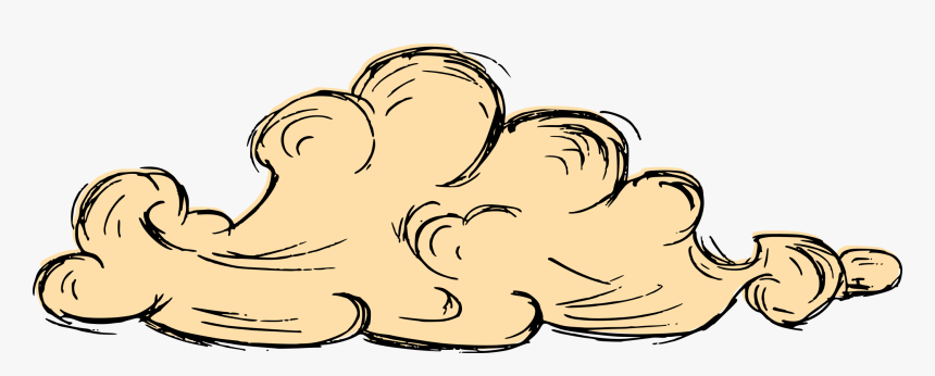 Vintage Cloud Drawing 4, HD Png Download