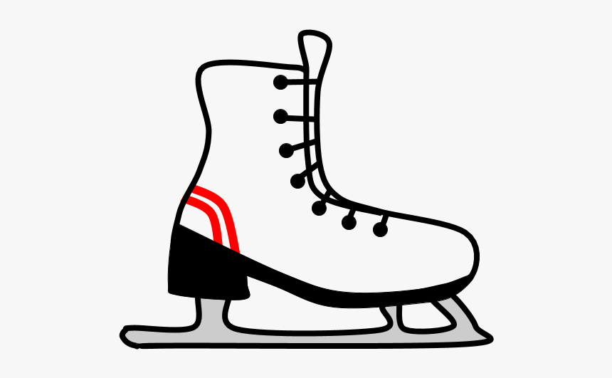 Ice Skates, Red Stripe - Ice Skate, HD Png Download