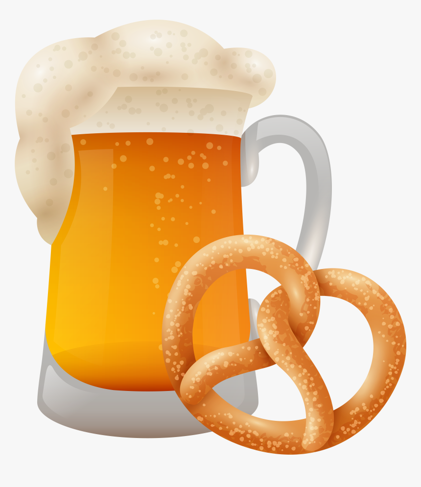 Oktoberfest Clipart Beer Pretzel, HD Png Download