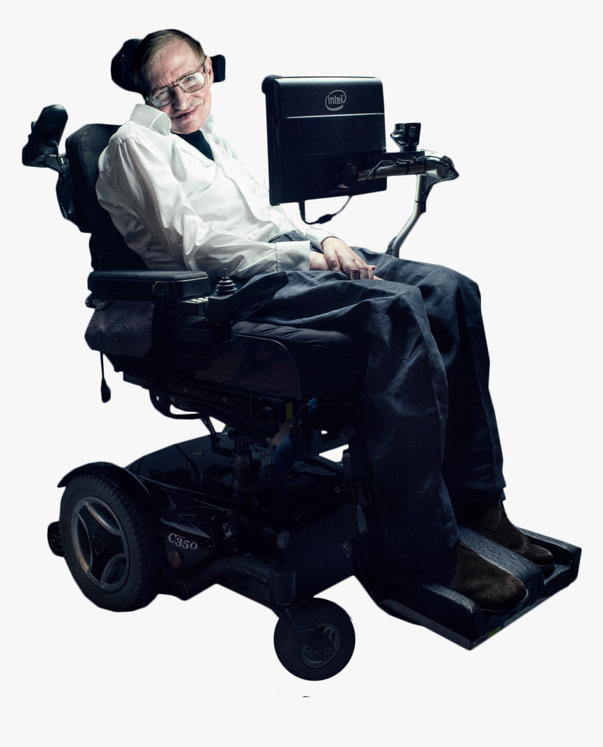 Stephen Hawking In Wheelchair Png Image , Png Download - Stephen Hawking Communication Device, Transparent Png