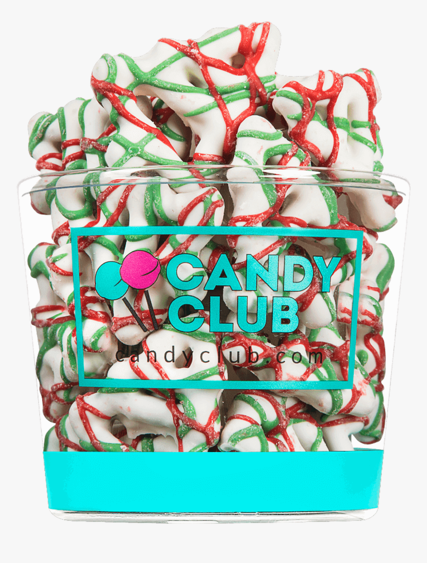 A Cup Of Christmas Tree Pretzels Candy, HD Png Download