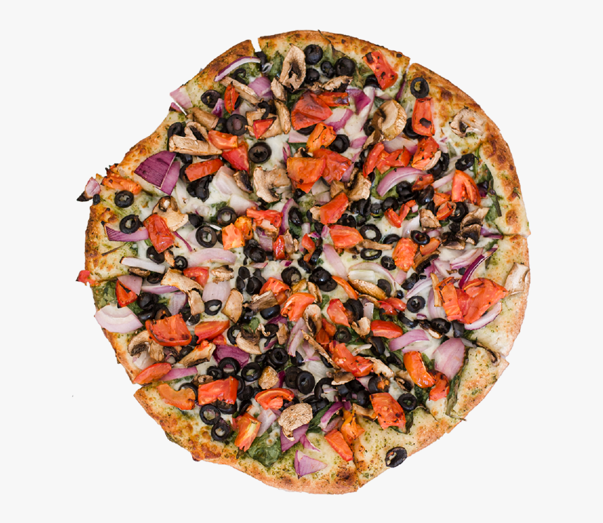 Veggie Pesto Pizza - California-style Pizza, HD Png Download