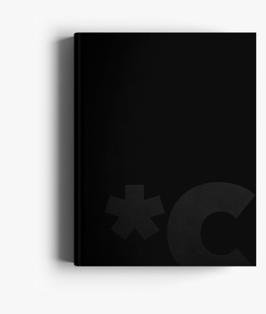 Canvast Year Planner Cover, Black Foil Logo Detail - Symmetry, HD Png Download
