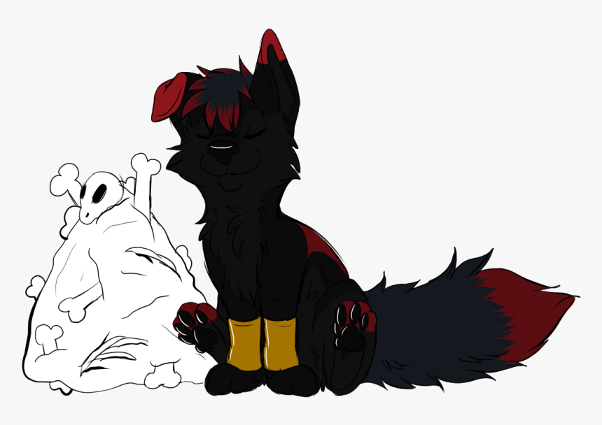 Puppy Jaketta And Her Pile Of Bones - Illustration, HD Png Download