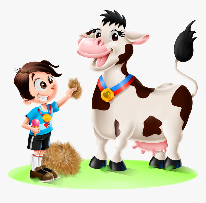 Cows Dairy Month Clipart - Cartoon, HD Png Download