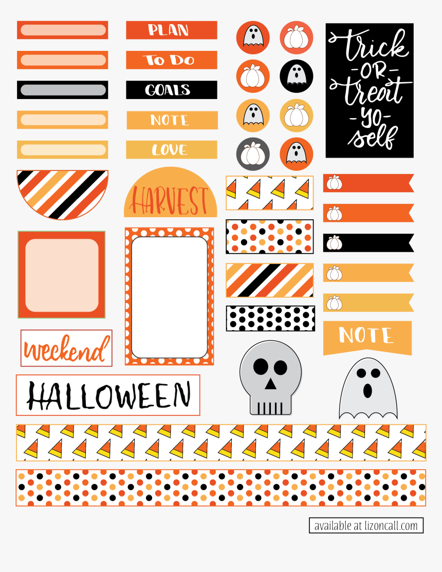 Happy Planner Halloween Stickers, HD Png Download