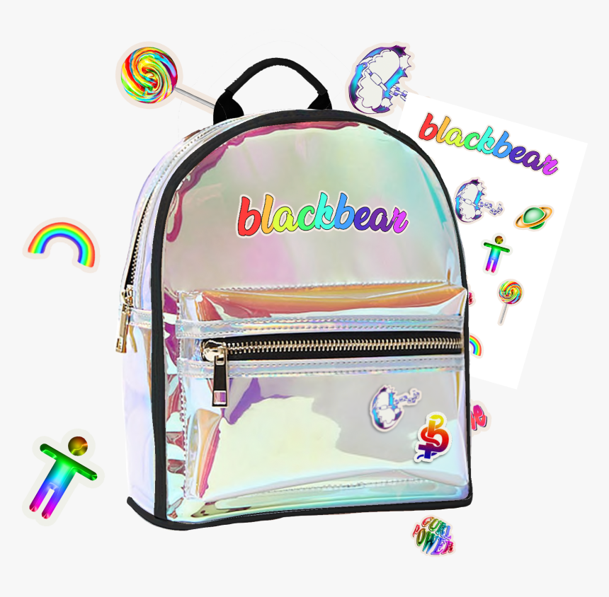 Holographic Backpack And Sticker Bundle 
 Class Lazyload - Bag, HD Png Download