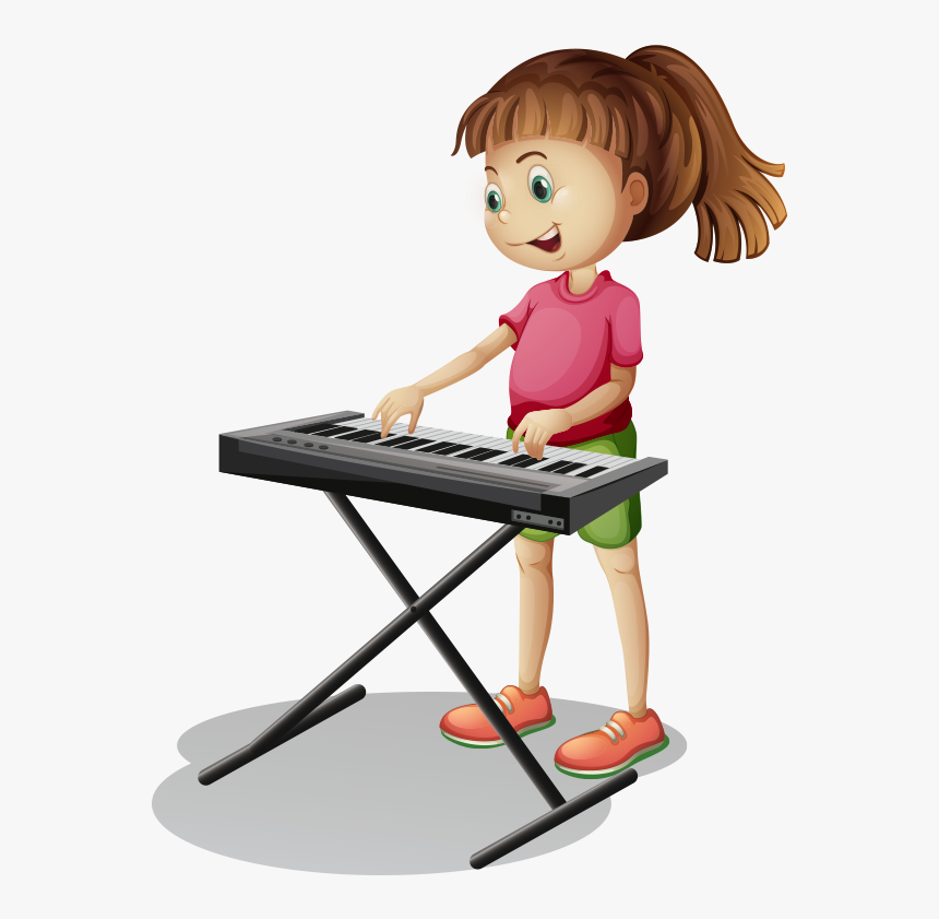 Piano Cartoon Stock Photography - Kinds Of Music Instruments, HD Png Download