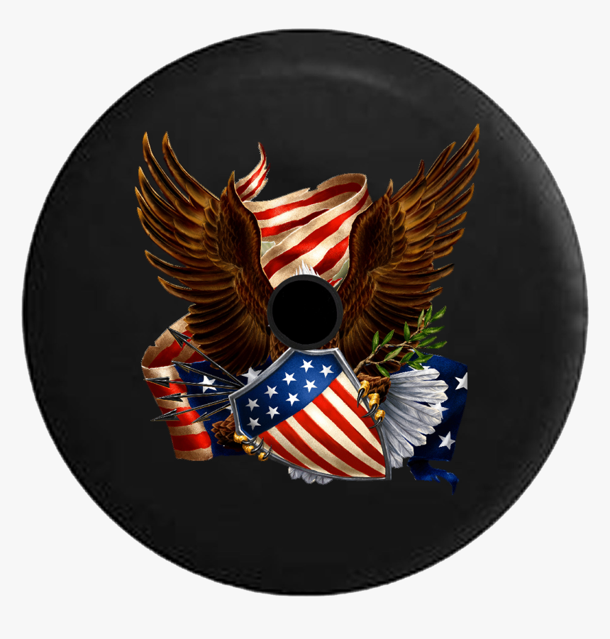 Jeep Wrangler Jl Backup Camera Day Realistic Us Army - Eagle With Us Shield, HD Png Download