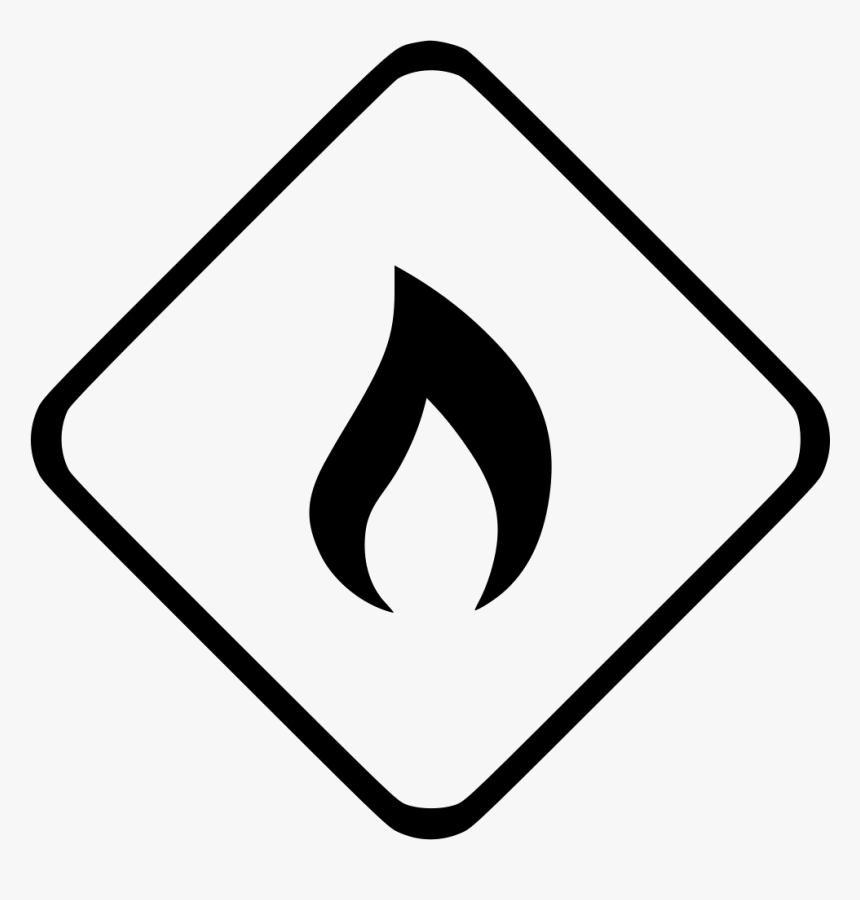 Flame Fire Danger Warning - Emblem, HD Png Download