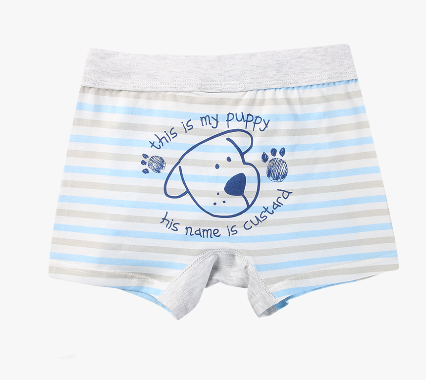 Boy Boxer Briefs Colorful Striped Puppy Underwear - Underpants, HD Png Download