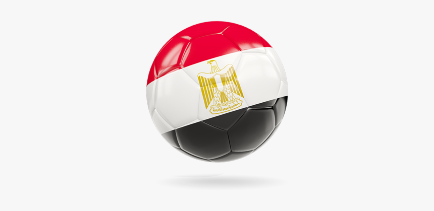 Glossy Soccer Ball - Soccer Ball With Egypt Flag Png, Transparent Png