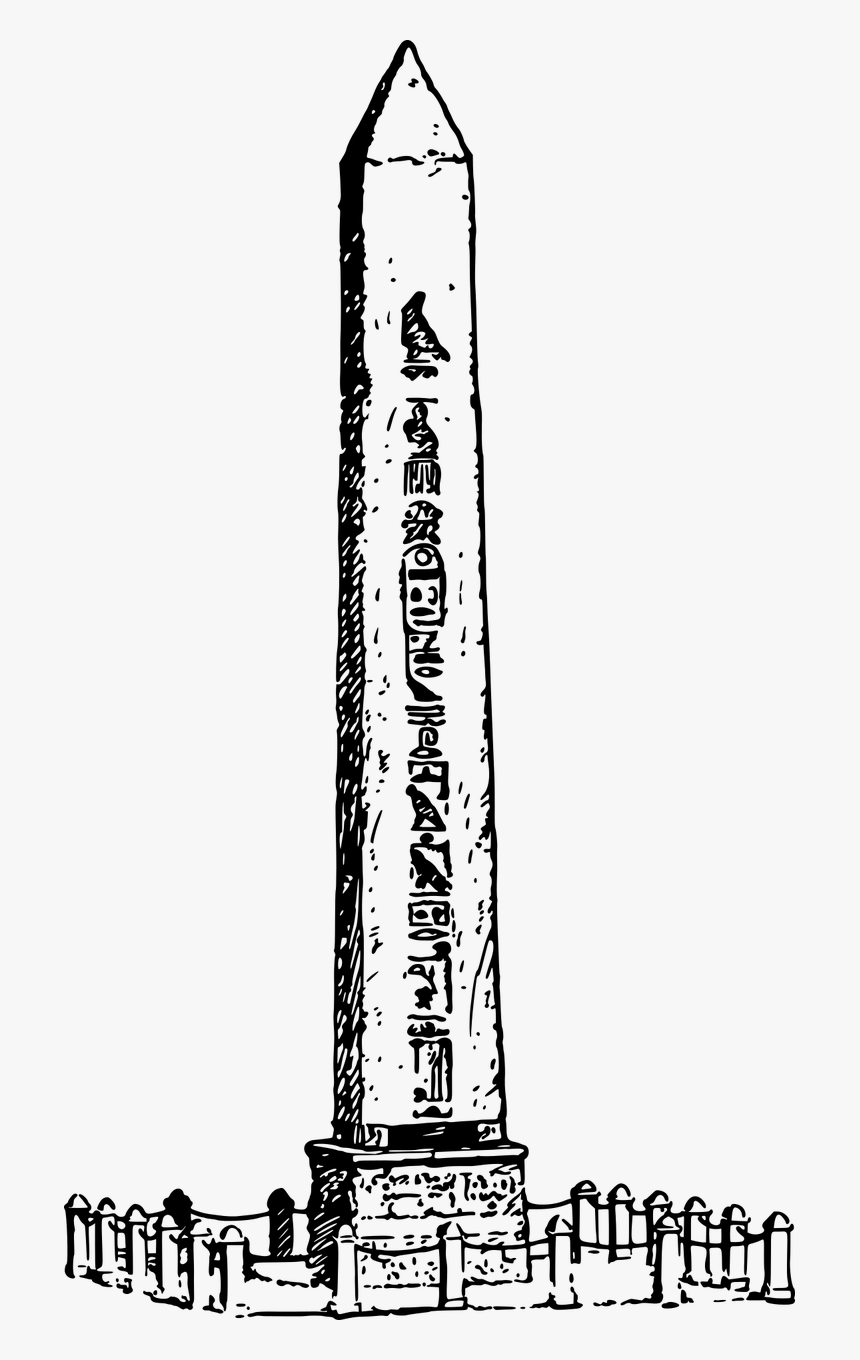 Ancient Egyptian Obelisk Drawing, HD Png Download