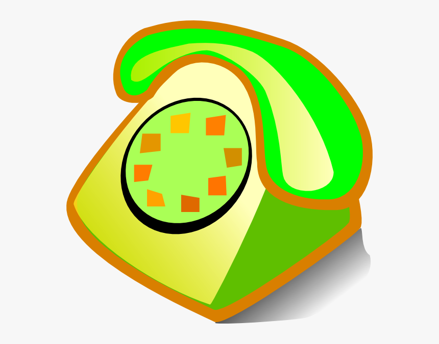 Green Phone Svg Clip Arts - รูป การ์ตูน โทรศัพท์ ไลน์, HD Png Download