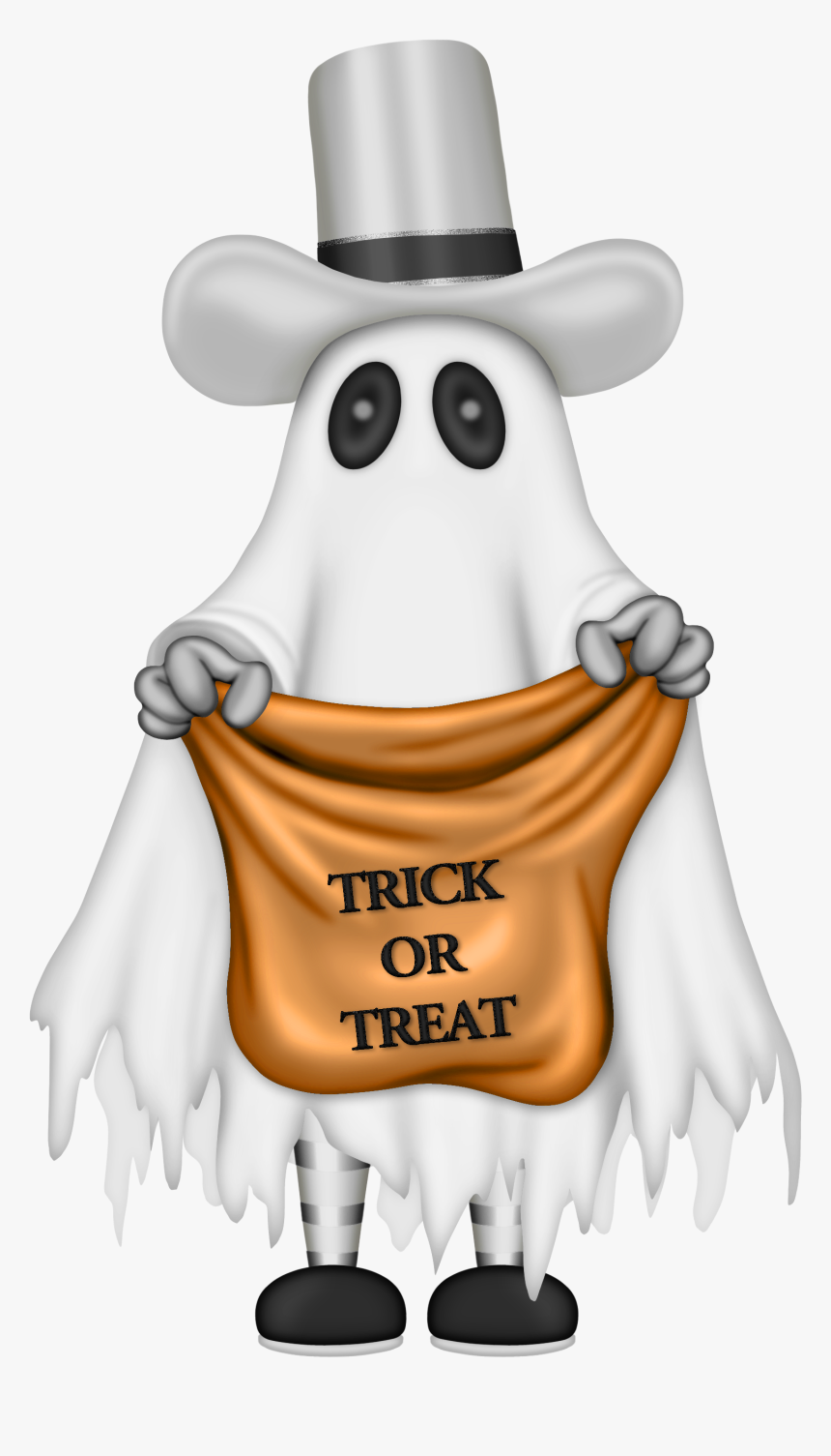 Clipart Ghost Trick Or Treat - Ghost Transparent Background Halloween, HD Png Download