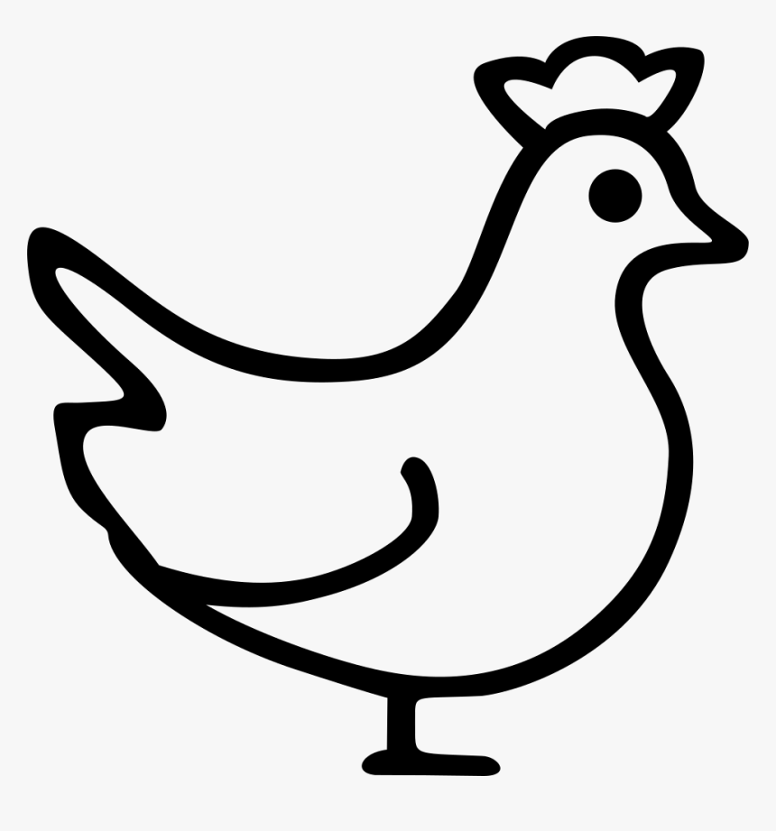 Chicken - Chicken Png Icon, Transparent Png