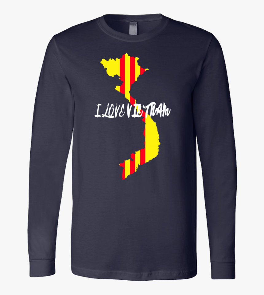 I Love Vietnam With South Vietnam Flag On Vietnam Map - T-shirt, HD Png Download