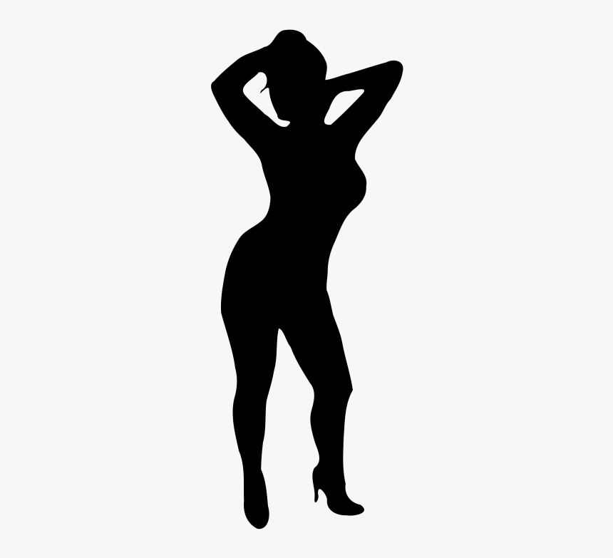 Silhouette Woman Clip Art - Free Black Silhouette Women Clip Art, HD Png Download