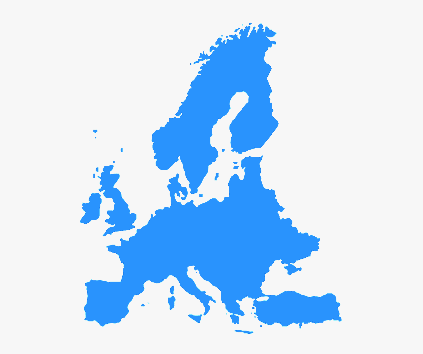 Europe Map Silhouette, HD Png Download