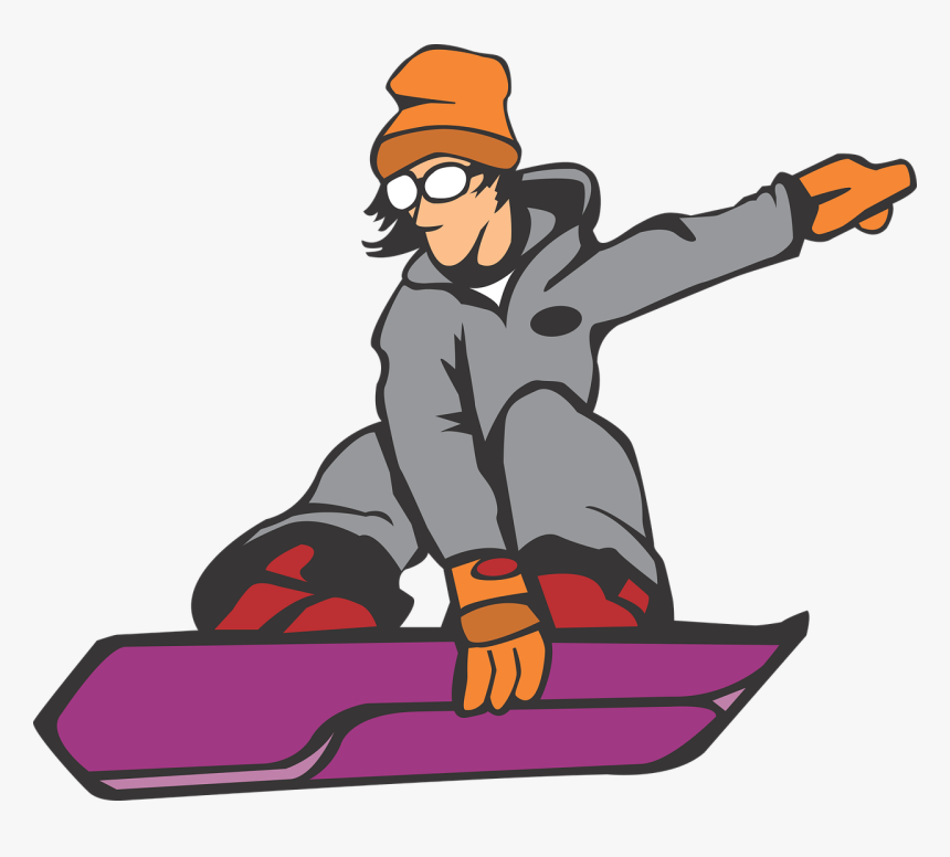 Transparent Cartoon Snowboard, HD Png Download