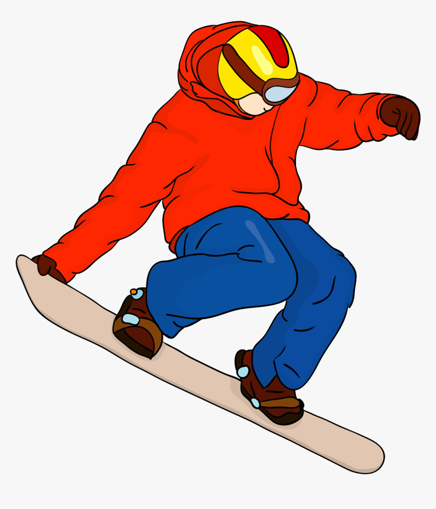 Snowboarder Drawing Cartoon - Cartoon Snowboarder Png, Transparent Png