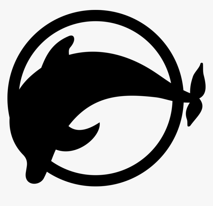 Dolphin Symbol Emblem Cat Computer Icons - Dolphinarium Icon, HD Png Download