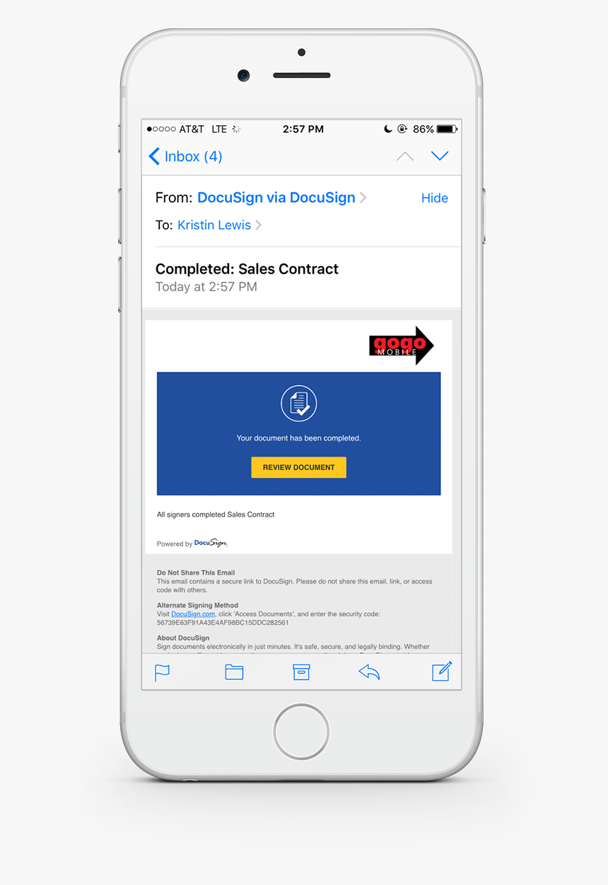 Sign Document Mobile, HD Png Download