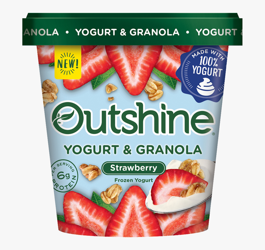 Outshine Strawberry Frozen Yogurt With Granola - Outshine Yogurt And Granola, HD Png Download