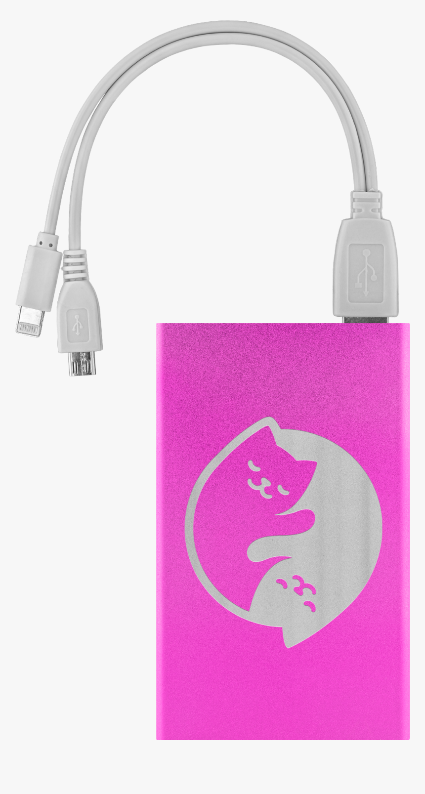 Cool Cat Power Bank - Usb Cable, HD Png Download