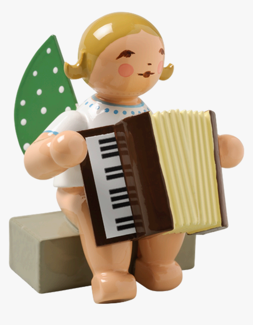 Angel Sitting With Accordion - Sitting Angel With Kontrafagott 650 74a New 2014 Wendt, HD Png Download