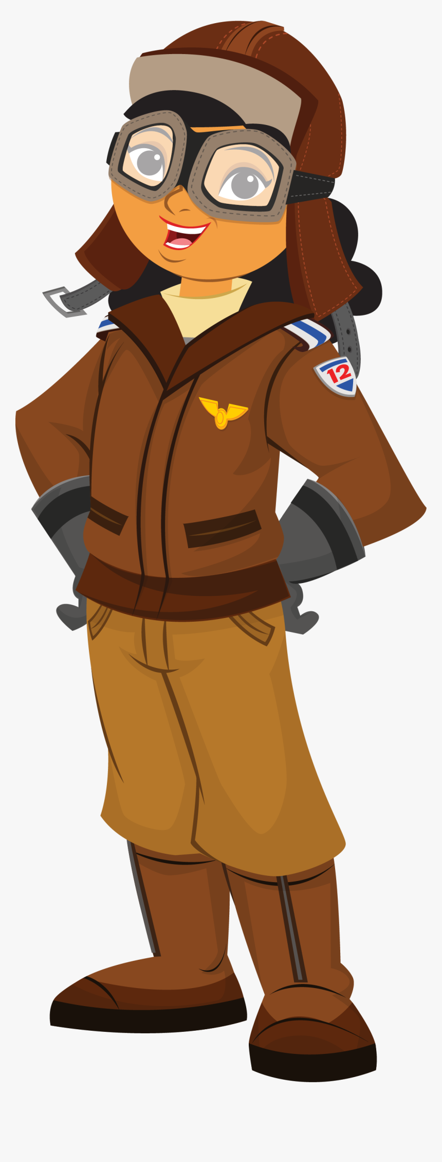 Collection Of Girl - Pilot Clip Art, HD Png Download