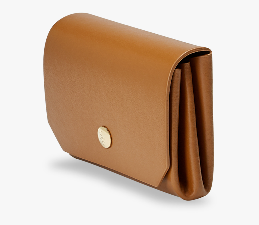Accordion Leather Wallet In Cognac Calf - Bag, HD Png Download