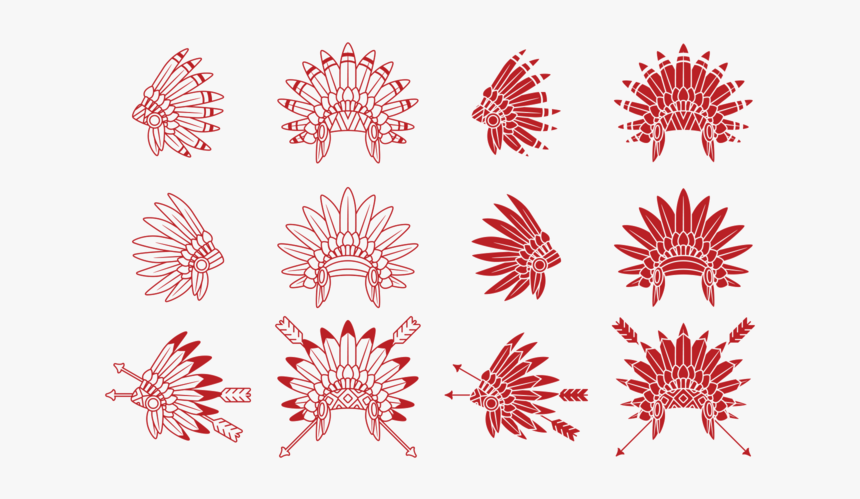 Vector Indian War Bonnet - War Bonnet Vector, HD Png Download