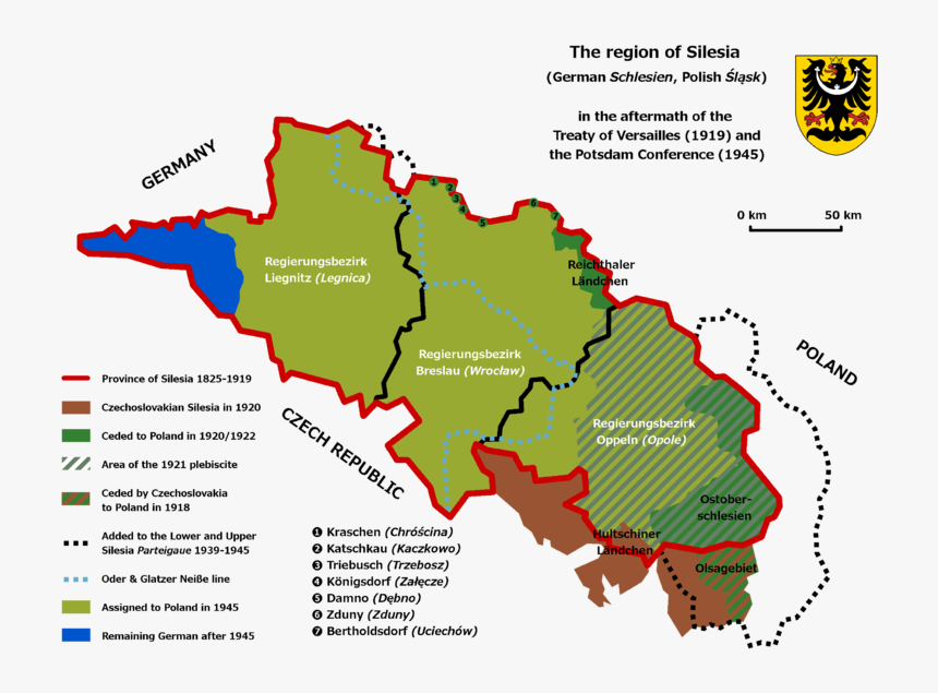 Silesia 1825-1950 - Silesia Germany, HD Png Download