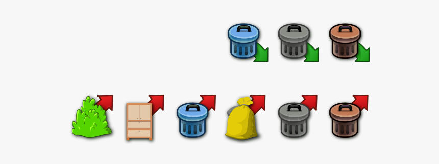 Trash Vector Icons - Waste Separation Png, Transparent Png