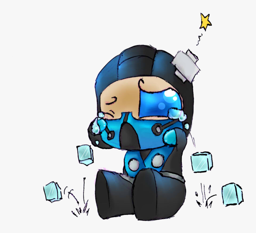 Drawn Predator Sub Zero - Sad Sub Zero, HD Png Download