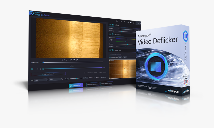 Ashampoo Video Deflicker, HD Png Download