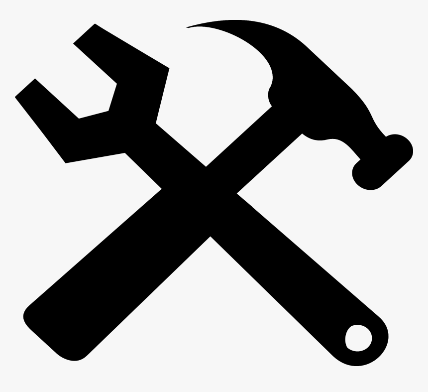 Spanners Hammer Tool Pipe Wrench - Hammer And Wrench Crossed, HD Png Download