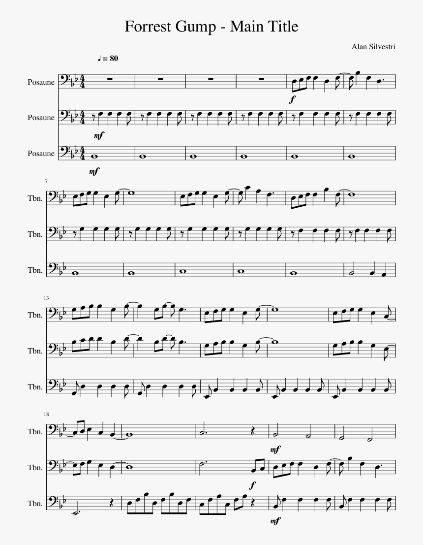 Halloween Trombone Sheet Music, HD Png Download